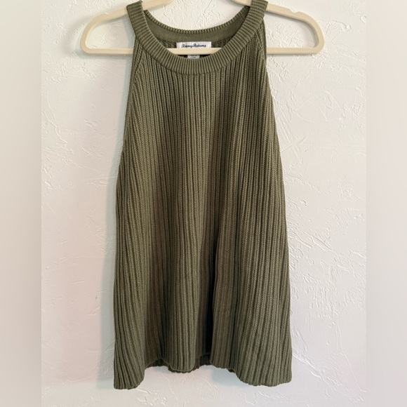 Tommy Bahama Tops - Tommy Bahama Ribbed Knit High Neck Tank Top L
